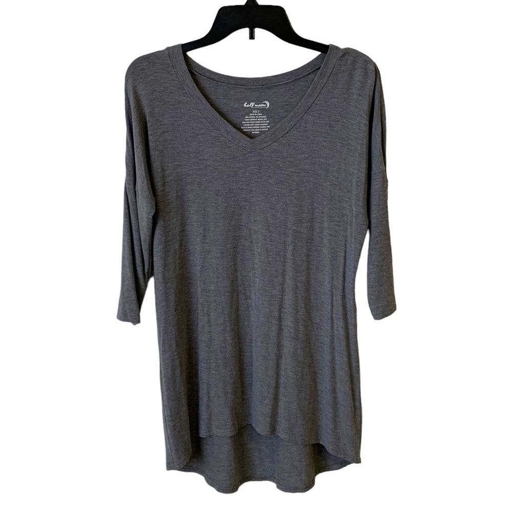 Half Moon | Small | Grey Women's Long Sleeve Tunic